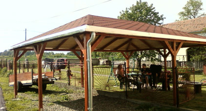 Realizace altánů, pergol a zahradních přístřešků